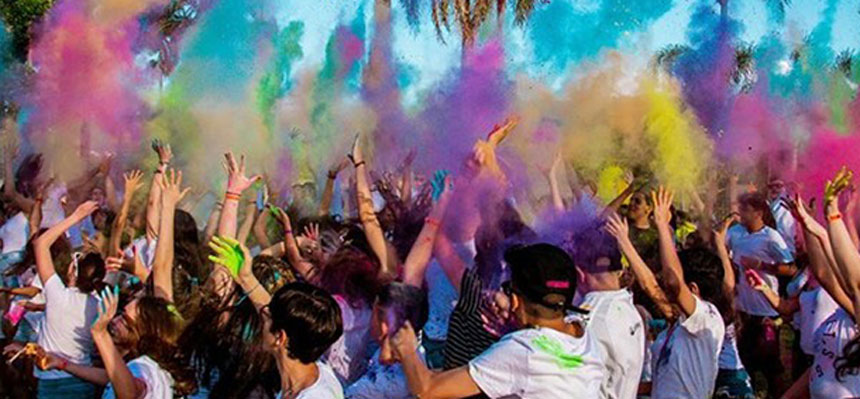 festa colorida